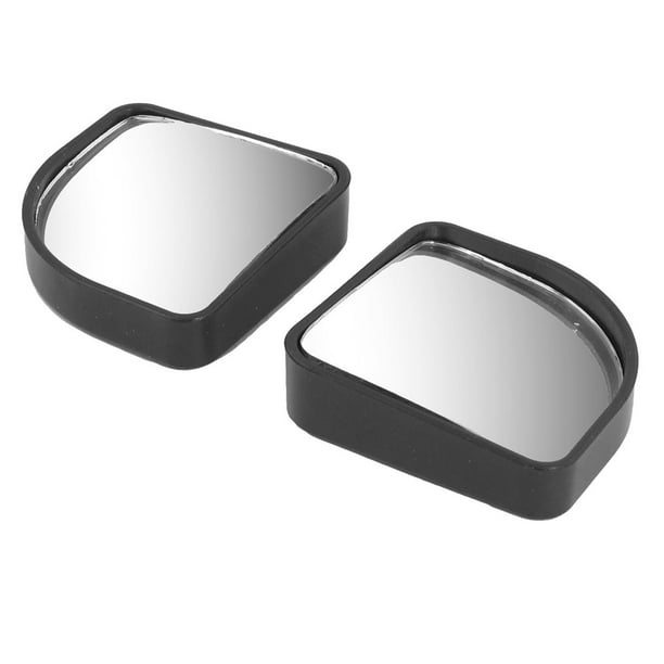Unique Bargains 2pcs Noir Ventilateur en Forme de Rétroviseur Angle Mort Miroir 2" pour Camion de Voiture