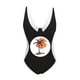 thumbnail image 2 of Gibobby Traje de baño de una pieza Trajes de baño Printi para mujer Trajes de baño Monokini Trajes de baño con cuello en V Trajes de baño(Naranja,G), 2 of 4
