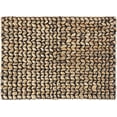 thumbnail image 2 of Fennco Styles Natural Woven Water Hyacinth Rectangular Placemats - Set of 4 (Black), 2 of 5