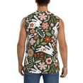 thumbnail image 4 of Disketp Rabbits On Floral Sleeveless Tshirts For Men, Muscle Shirts For Men Dry Fit Tank Top-Xx-Large, 4 of 8