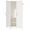 A-White, variant on Ciphrias 71 Inch White Metal Wardrobe with 2 Doors and Drawers for Bedroom