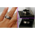 thumbnail image 4 of Jewelry Avalanche Gunmetal Tungsten Ring Men's Beveled Edge Dark Gray Tungsten Carbide Wedding Band Anniversary Ring - size 11, 4 of 4