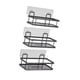 thumbnail image 4 of Estante organizador de ducha con ganchos, organizador de baño, soporte autoadhesivo para ducha, estantes de baño para cocina, dormitorio 3 niveles, 4 of 9