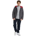 thumbnail image 4 of Wantdo Big Boy's Winter Jacket Windproof Winter Coat Lightweight Puffer Jacket Gray 14/16, 4 of 11