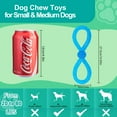 thumbnail image 2 of Allcoke Figure-8 Shaped Handle Tpr Dog Chew Toy - Ultra-Durable For Aggressive Chewers, Teeth-Cleaning Design, Non-Toxic Safe, Easy-Grip Handle For Small/Mid-Sized Dogs, Indoor & Outdoor Use, 2 of 6