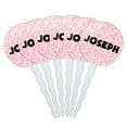 thumbnail image 1 of Joseph Cupcake Picks Toppers - Set of 6 - Pink Speckles, 1 of 1
