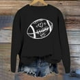 thumbnail image 5 of Ludearly Game Day Shirts Women Football Graphic Crewneck Sweatshirt Lightweight Long Sleeve Casual Pullover Sunday Tops, 5 of 5