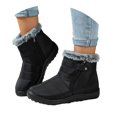 thumbnail image 3 of Insulated Winter Boots for Women with - Outdoor Footwear Zipper Closure Low Heel Cold Weather Trekking Shoes, 3 of 9