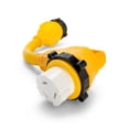 thumbnail image 2 of Camco 55627 PowerGrip 18" Electrical Adapter - 50AM Locking End to 50AF 90-Degree Locking End, 2 of 8