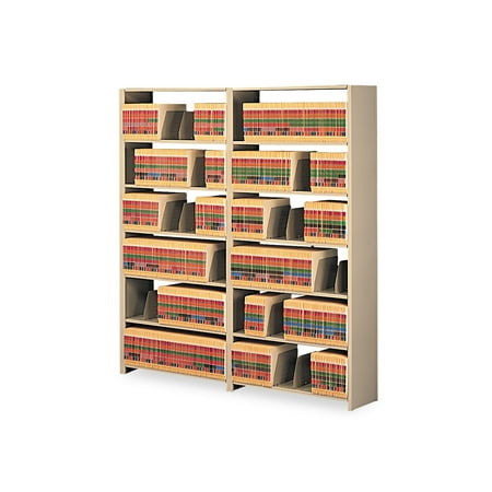 - Tennsco Snap-Together Steel Seven-Shelf Closed Starter Set, 48w x 12d x 88h, Sand