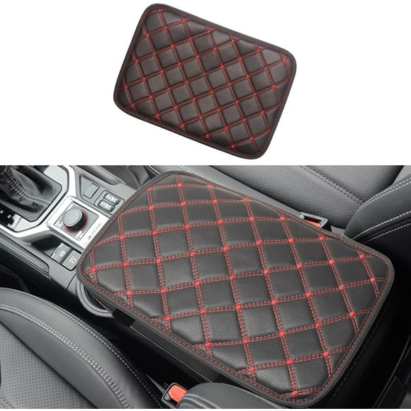 Monrand Universal Center Console Armrest Pad,Car Center Console Cover PU Car Armrest Cover Fit for Most Vehicles Car