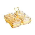 thumbnail image 3 of WeiLaiKeQi Dried Fruit Plate Nut and Candy Serving Tray for Dining Room Wedding Cookies yellow, 3 of 9