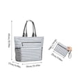 thumbnail image 3 of Waterproof Beach Bag Sand Proof Foldable Large Tote Bag with Small Pouch Multi Compartment Storage for Pool Vacation Travel by PALIFEUR, 3 of 8