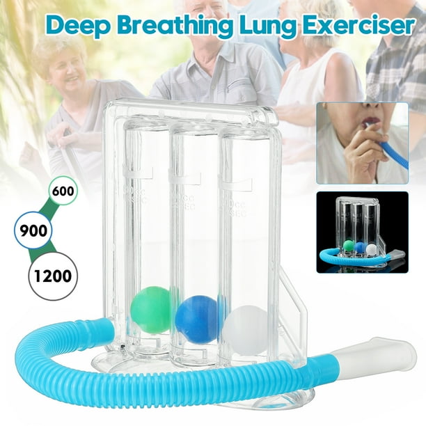 Breathing Trainer Deep Breathing Lung Exerciser Incentive Spirometer Breath Measurement System 3 Ball Walmart Com Walmart Com