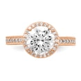 thumbnail image 4 of 10k Rose Gold Cubic Zirconia Cz Ring, 4 of 9