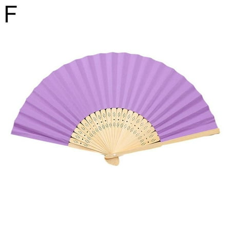 

Hand Fan Held Tela Spanish Dances Fabric Folding Party Wedding Portable Z6U4