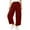 Wine, variant on Horkkom Barrel Sweatpants Women Trendy Solid Color Wide Leg Pants Casual Loose Workout Pants with Pockets Drawstring L