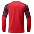 thumbnail image 3 of ZDHoor Youth Boys Padded Goalie Shirt Print Long Sleeve Goalkeeper Jersey Training Football T-Shirts Red 14-16, 3 of 4