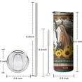 thumbnail image 6 of Horse Tumbler With Straw and Lid, Stainless Steel 20oz Insulated Horse Coffee Travel Mug, Horse Gifts Cups for Women and Girls, 6 of 6
