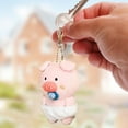 thumbnail image 4 of Piggy Keychain Cute Plush Pacifier Pig Hanging Ornament for Girls Soft Stuffed Animal Doll Key Ring Pendant Perfect Backpack Accessory And Gift, 4 of 10