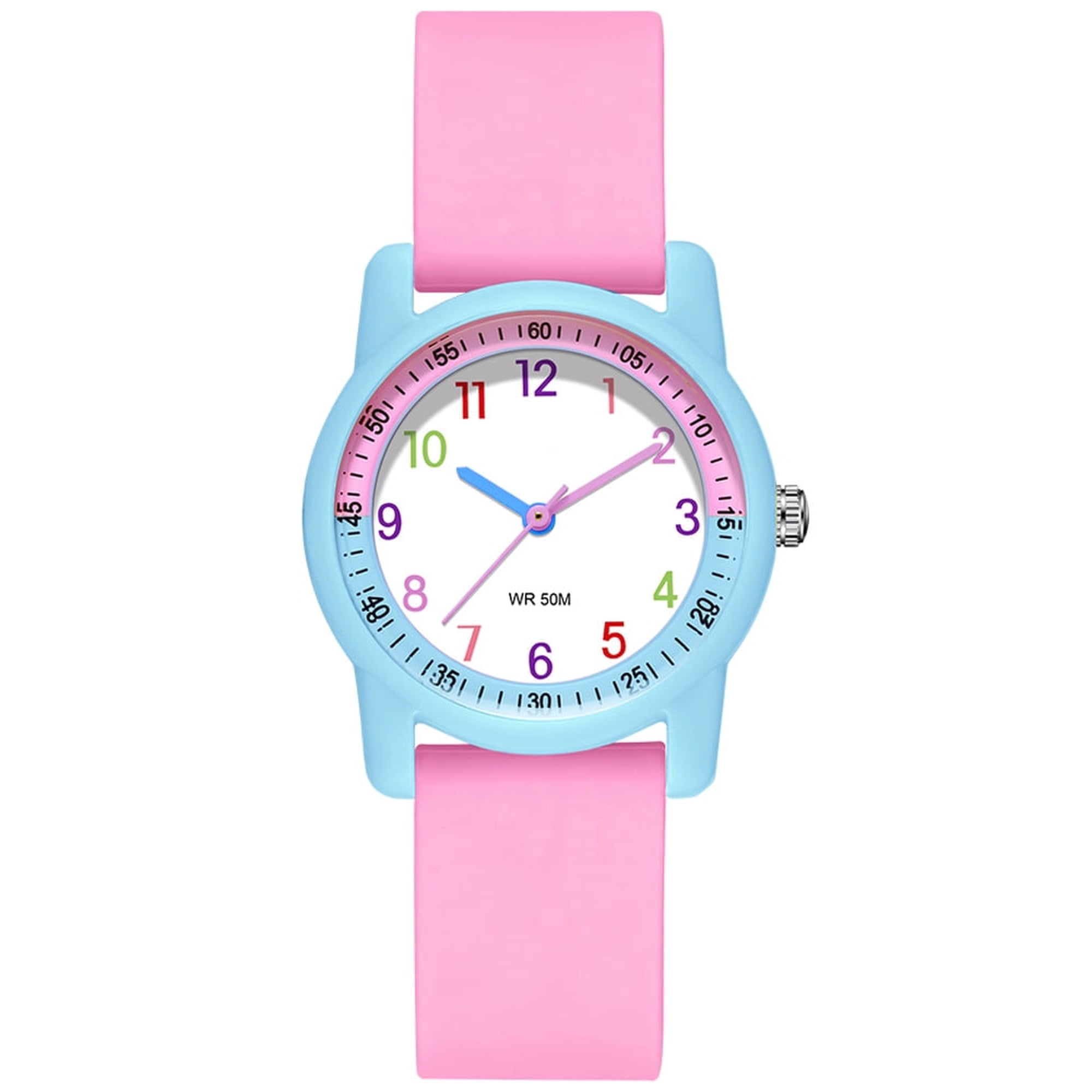 ZOLOHONI Kids Watches for Girls Boys Soft Silicone Strap Analog Quartz Waterproof Watch Children Birthday Christmas Gifts Ages 4-15