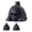 Black, variant on Handcrafted Aztec Lion Body & Human Face Ceramic Whistle, 3.54 Inch, Terrifying Sound, Party Supplies