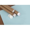 thumbnail image 2 of MT Products Kraft Mailing & Shipping Tubes with White End Caps 2 x 12 – Durable Cardboard Storage Tubes - Pack of 10, 2 of 7