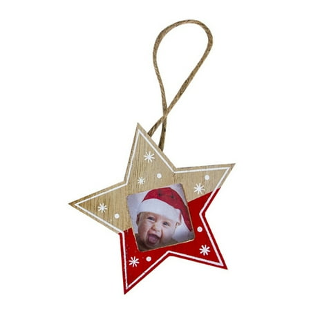 Diy Gifts For Christmas Christmas Ornaments, Wooden Ornaments Christmas Tree Hanging Tags Pendant Embellishments Crafts Decor for Xmas Tree Holiday Wedding Valentine's Day Decorations Gift with Strings ()