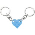 thumbnail image 1 of Heart Keychain Set, 2 Piece Keychain Heart for Two Heart Keychain Couple Keychains Valentine's Day Gift for Girlfriend Boyfriend, 1 of 5