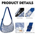 thumbnail image 2 of Lightweight Hobo Bag featuring Daisy Artwork Adjustable Strap Smooth Zipper Nylon Material Perfect for Daily Use and Travel, 2 of 5