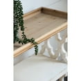thumbnail image 6 of GZXS Console Table, 3-Tier Sofa Table Natural Wood Shelf Tray, 35.5" French Country Farmhouse Hallway Table for Entryway, Living Room, Distressed White, 6 of 6
