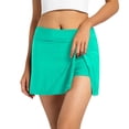 thumbnail image 2 of FASHOFT High Waisted Swim Skirt for Women Side Split Bathing Suit Skirt with Built in Bikini Bottom Swim Skort Swimsuit Bottoms Mint Green XXL, 2 of 8