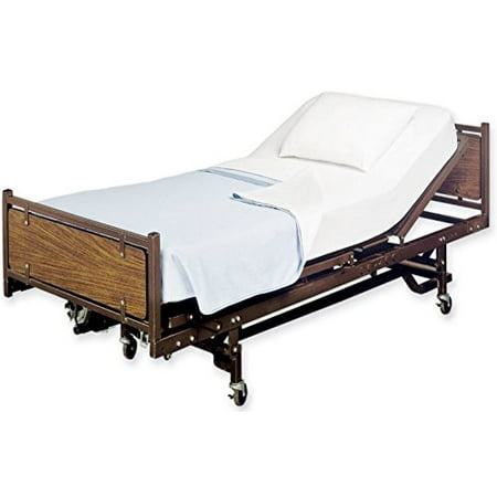 White Classic Flat Hospital Bed Sheet, Is A Hospital Bed The Same Size As Single
