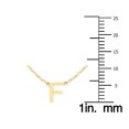 thumbnail image 4 of SZUL Women's 14K Solid Yellow Gold F Mini Initial Necklace, 4 of 5
