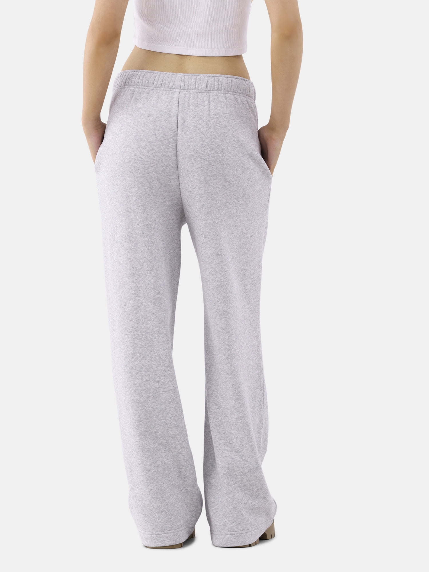 No Boundaries Soft Fleece Wide Leg Pants, 30” Inseam, 1 or 2-Pack, Women’s XXS-4X