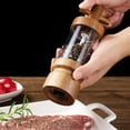thumbnail image 5 of Manual Pepper or Salt Grinder Professional with Adjustable Coarseness Settings Seasoning Bottle Wooden for Bar Outdoor Kitchen Cooking Tools, 5 of 6