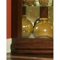 thumbnail image 4 of Wood Framed 4 Shelf Corner Curio Cabinet in Cherry Brown by Pulaski Furniture, 4 of 7