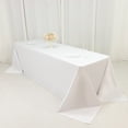 thumbnail image 2 of Efavormart Fire Retardant 90"x156" Rectangle Scuba Polyester Tablecloth – White, Wrinkle Free, Stain Resistant, Seamless Table Cover, 2 of 4