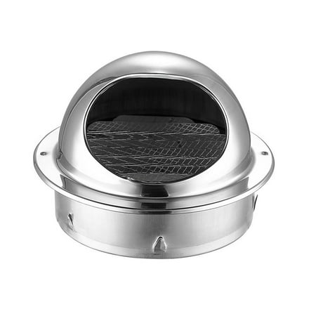 

Stainless Steel Exterior Wall Air Outlet Grille Round Heating Cooling Vent Cover