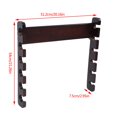 thumbnail image 4 of Wood Fishing Rod Pole Reel Holder Mount Rods Rack Organizer Carrier Accessory (Teakwood color), 4 of 9