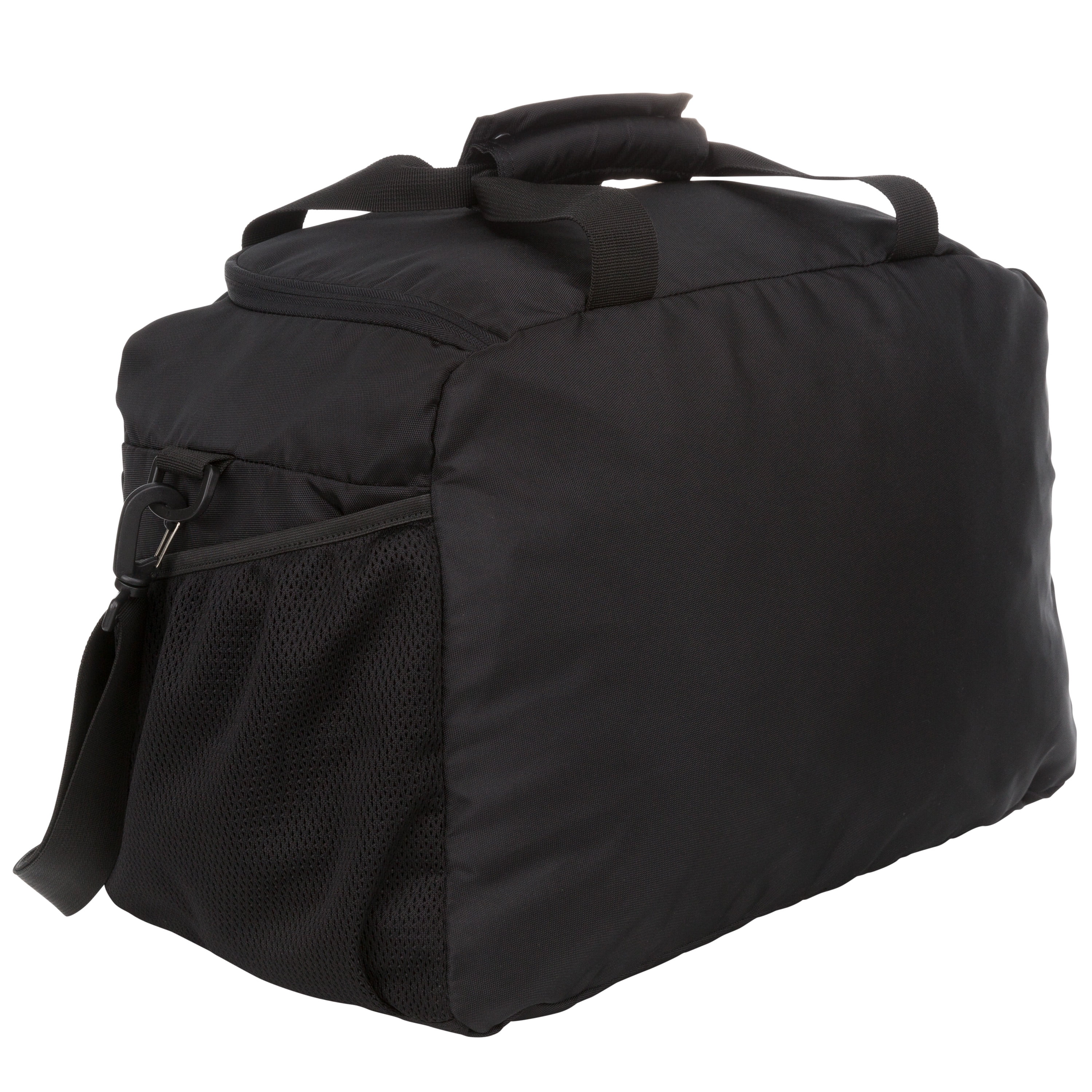Athletic Works Easy Care 13.75-Inch Black Sports Duffel Bag with Carry Strap