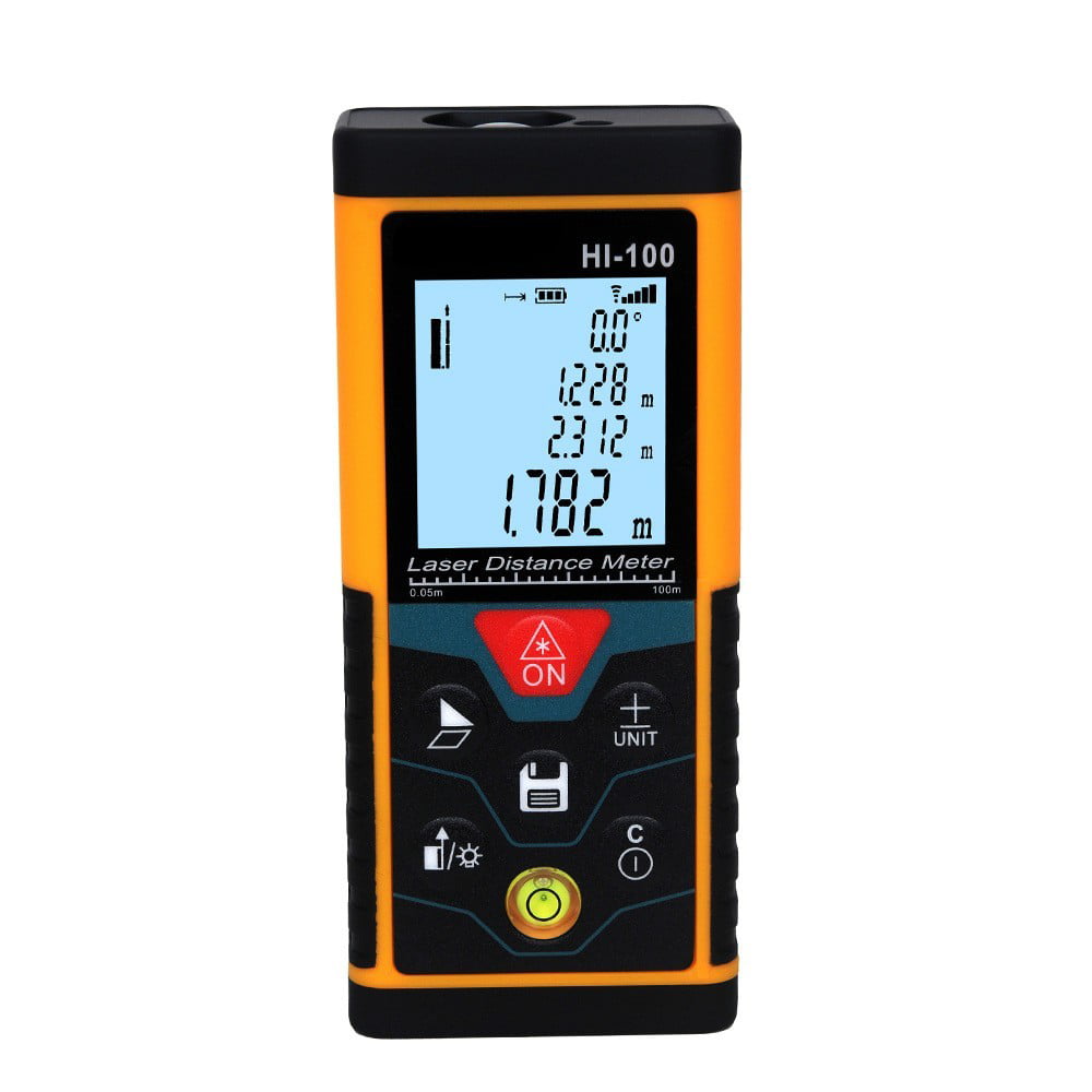 40M Digital Laser Tape Measure Point Distance Range Finder Tool Measuring Tape 
