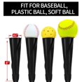 thumbnail image 4 of Tee de bateo de béisbol FDLS ajustable de 69 a 117 cm con soporte, 4 of 7