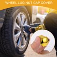 thumbnail image 3 of 20 Pcs Wheel Lug Nut Bolt with Clip Rims Tire Nut Screws Dust Cap Cover Nut Protection Plastic Chrome Gold Tone 19mm, 3 of 7