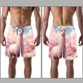 thumbnail image 3 of luoweisi Men's Beach Shorts Quick Dry Swim Trunks with Mesh Lining Alpaca L, 3 of 5