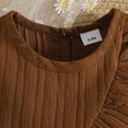 thumbnail image 6 of CAUYDY Baby Toddler Girls Floral Short Sleeve Tops T-Shirt Vest & Denim Shorts Set Kids 1T 2T 3T 4T 5T Clothes Summer Outfits (Sizes 6-9 Months,H03-Coffee), 6 of 6