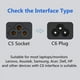 thumbnail image 5 of Cable de Alimentación C14 a C5, Cable Adaptador IEC 320 C14 Macho a C5 Hembra, Adaptador de Corriente Universal IEC 320 C14 a C5 Adaptador Convertidor C5 a C14 Cable de Alimentación(6 Pies), 5 of 10