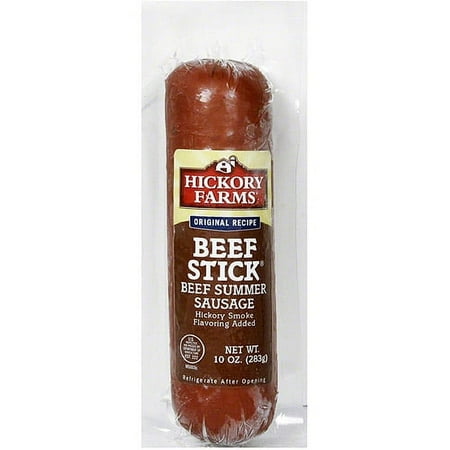 ***Discontinued by Kehe 5/5***Hickory Farms Beef Stick Beef Summer Sausage, 10 oz, (Pack of 12)