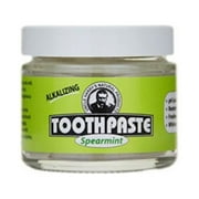 uncle harry's natural & fluoride-free remineralizing toothpaste - freshens breath & strengthens enamel - spearmint (3 oz. jar)