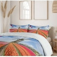 thumbnail image 6 of Ambesonne Netherlands Duvet Cover Sets, Tulips Field Windmill, 2-Queen, Vermillion Multicolor, 6 of 7